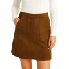Brown Suede Skirt