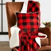 Buffalo Plaid Decorative Cushion – Soft Polyester 18 x 18