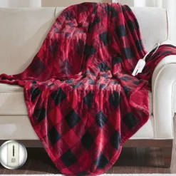 Buffalo Plaid Electric Heated Throw