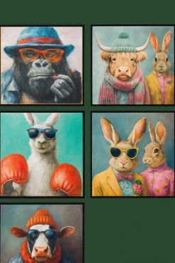Canvas Artistic Animals 62X62 CM