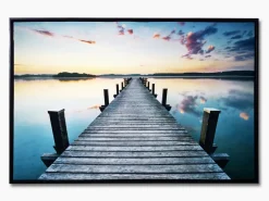 Canvas Print Lake Scene 60x90