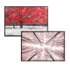 Canvas Red Branches 60x90 Framed