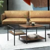 Capsicum | Coffee Table with black metal frame and MDF wood