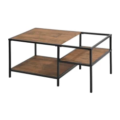 Capsicum | Coffee Table with black metal frame and MDF wood