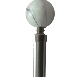 CARRERA MARBLE POLE SET - ROUND WHITE