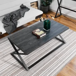 Carvalho | Black Wood Coffee Table (120 x 60 x 43 cm)