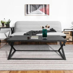 Carvalho | Black Wood Coffee Table (120 x 60 x 43 cm)