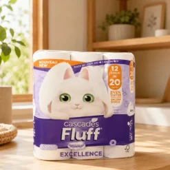 Cascades Fluff Excellence Jumbo Soft Toilet Paper – 12 Rolls