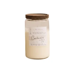 Cashmere Scented Candle in Glass with Wooden Lid