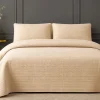 CATONIC – 3-Piece Satin Quilt Set