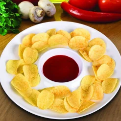 Chip and Dip Porcelain Plate