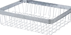 Chrome Dish Rack With Fake Diamond Decoration