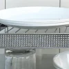 Chrome Dish Shelf with Fake Diamond Holder