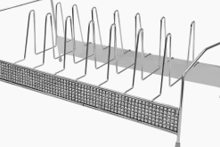 Chrome Lid Holder With Fake Diamond Decoration
