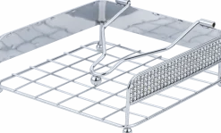 Chrome Tissue Holder With Fake Diamond Decoration