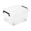 Clear Storage Tote with Locking Lid – 52 x 36 x 29 cm