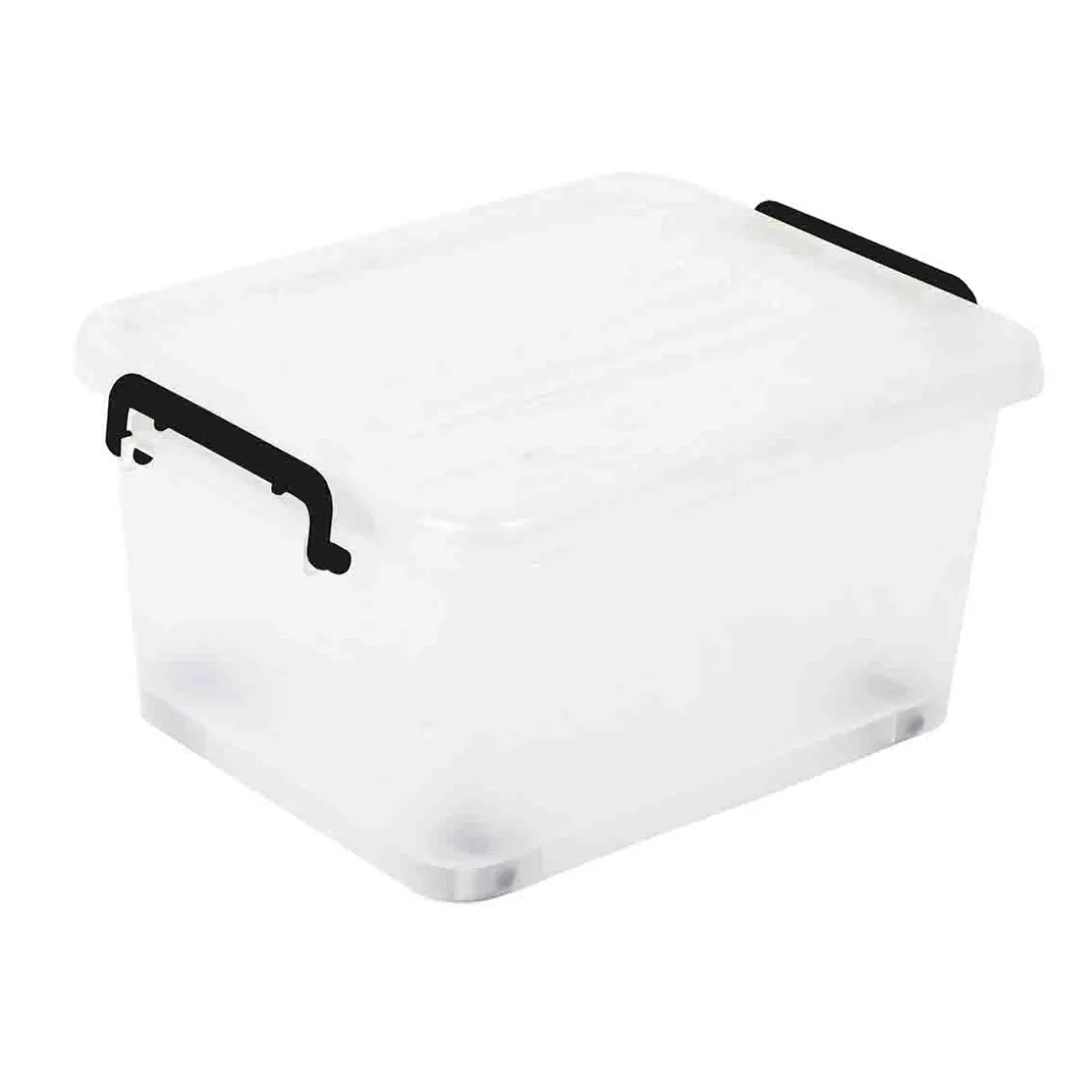 Clear Storage Tote with Locking Lid – 52 x 36 x 29 cm