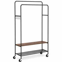 Clothes Rack Storage With Shelves