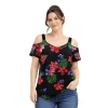 Cold Shoulder Blouse with Adjustable Straps