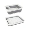 Collapsible Dishrack White Grey