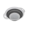 Collapsible Round Basket White/grey