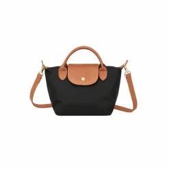 Compact Crossbody Bag with Contrast Flap