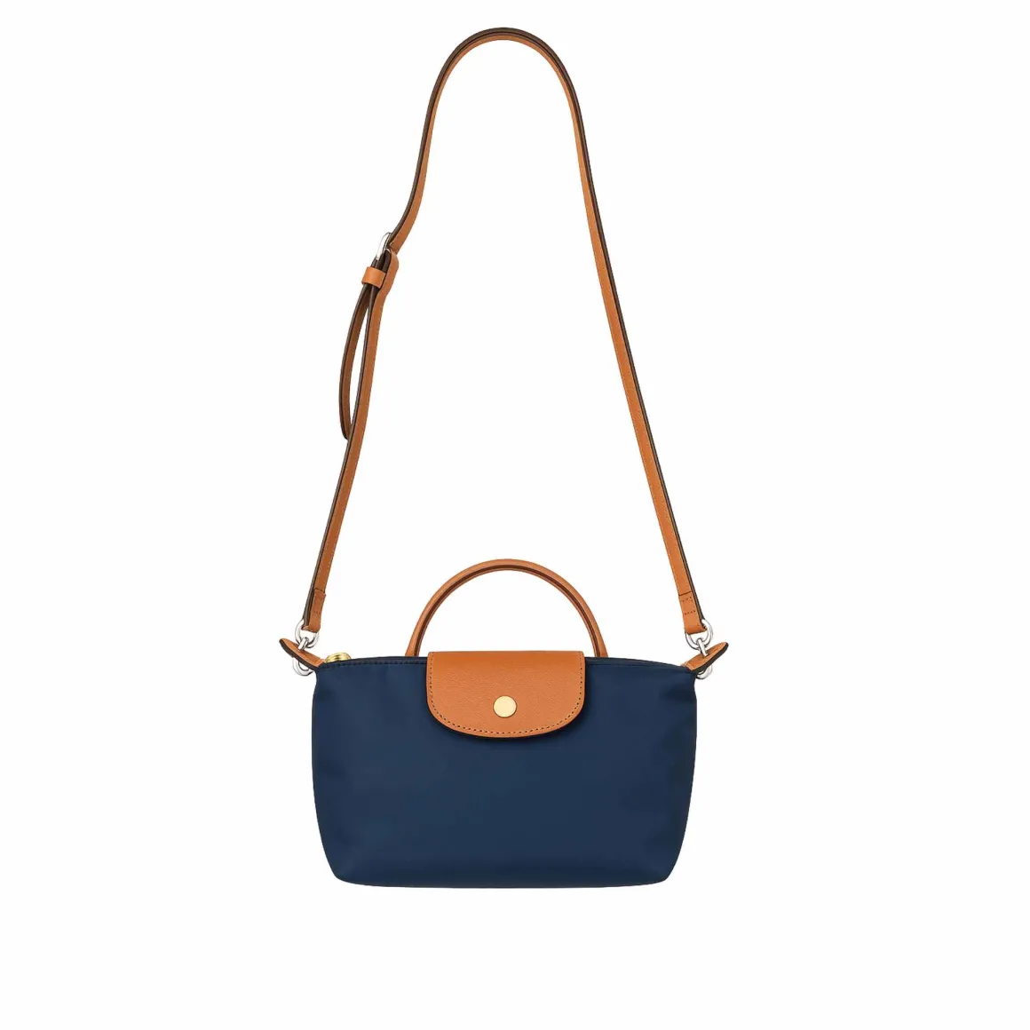 Compact Crossbody Bag with Contrast Details