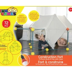 Construction Fort With Lights