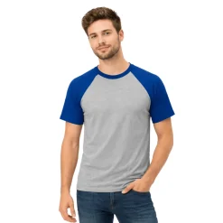 Contrast Raglan Sleeve Crew Neck T-Shirt