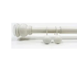 Coral Shower Rod Set 42-72in With decorative Hooks
