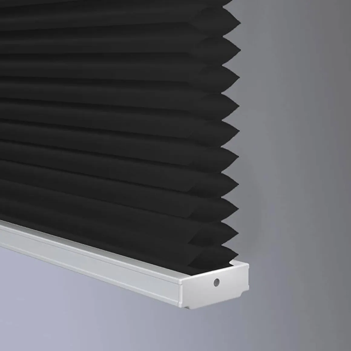 Cordless Blackout Pleated Cellular Blinds | Black