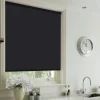 Cordless Blackout Roller Blind | Black-27 x 77"