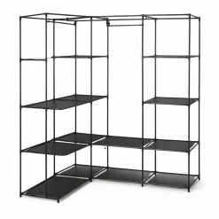 Corner Wardrobe Clothing Rack And Shelf