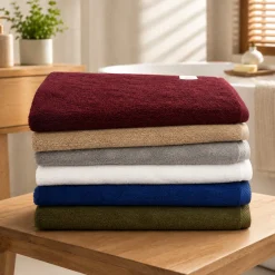 Cotton Bath Sheet 35 x 70 in – Solid Color Oversized Towel
