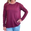 Cowl Neck 3/4 Sleeve In Pastel Colors