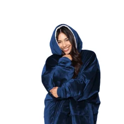 Cozy Velour Hooded Blanket