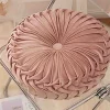 Cushion 16in Round Velvet Asst