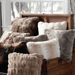 Cushion 20x20 Throw Faux Fur Animal Skin Colours Pattern