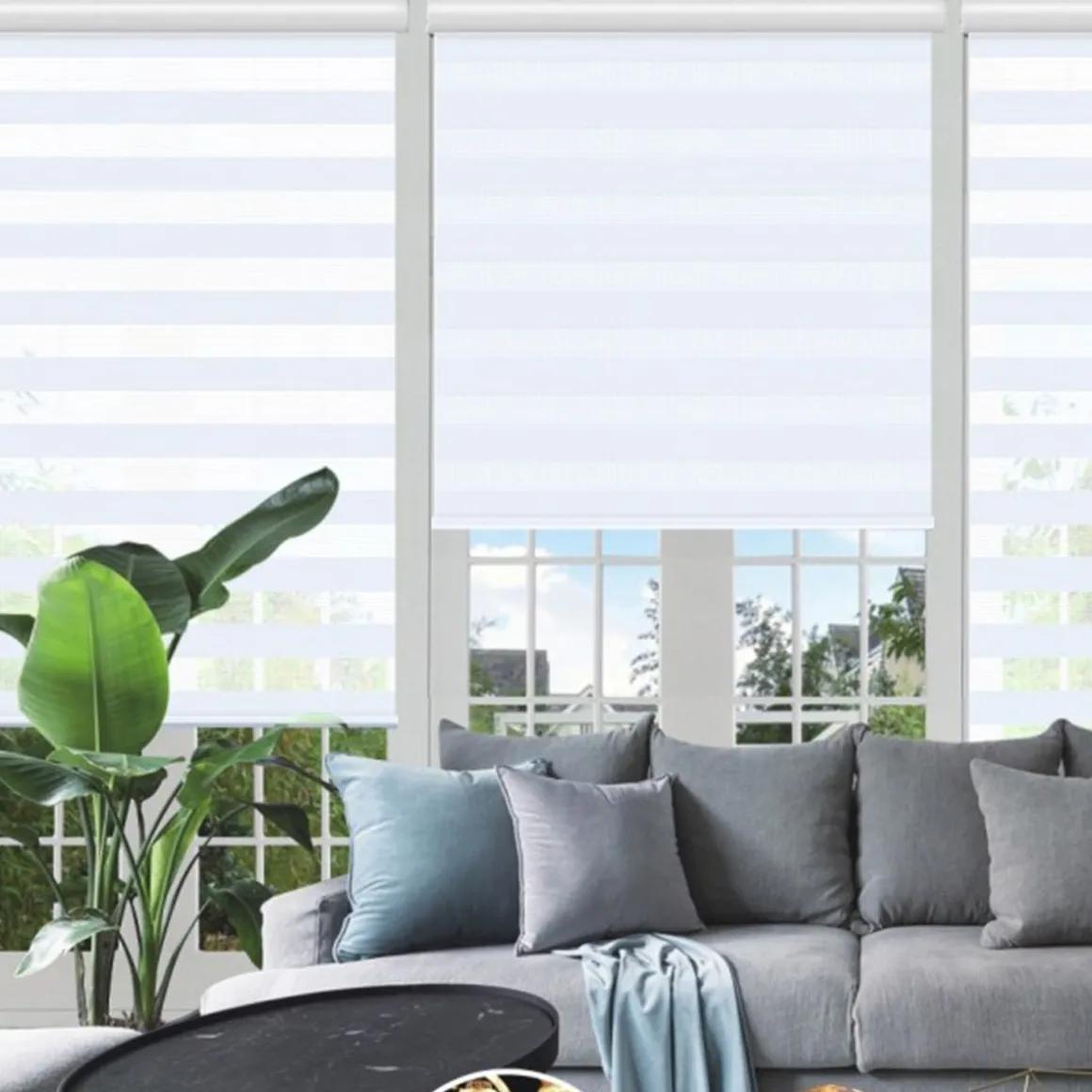 Day & Night - Cordless Roller Blinds | White