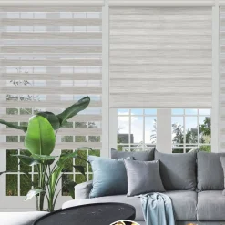 Day & Night - Cordless Wood Look Roller Blinds | Beige