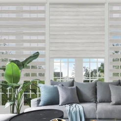 Day & Night - Cordless Wood Look Roller Blinds | Beige
