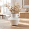 Decorative Ceramic Vase with Dual Handles