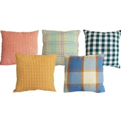 Decorative Cushions Asst Plaid And Stripe 18x18