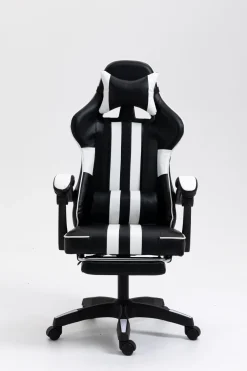 Deluxe Pu Office/Gaming Chair with Retractable Footrest