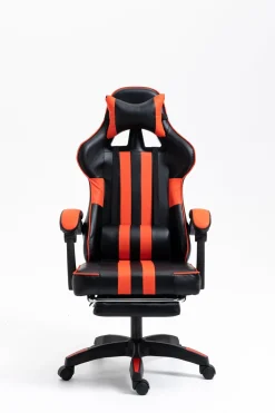 Deluxe Pu Office/Gaming Chair with Retractable Footrest