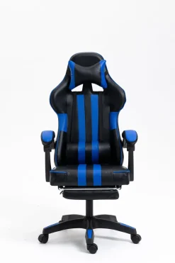 Deluxe Pu Office/Gaming Chair with Retractable Footrest