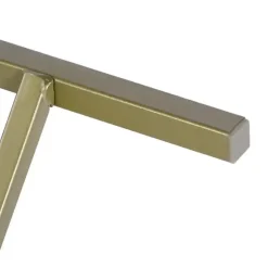 Demaio | 3-Piece Golden Oval Glass Coffee Table