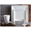 Dinnerware 16pc Diamond Square
