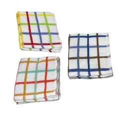 Dishcloth 2pk 12x12 Check