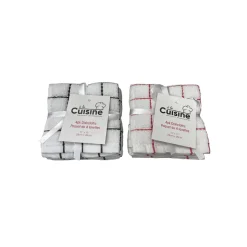 Dishcloth 4pk 11x11 Check